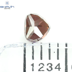 0.22 CT, Heart Diamond, Pink Color,  Heart Cut, Clarity I1