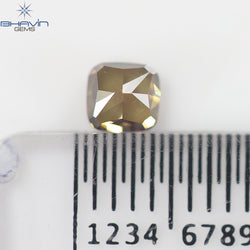 0.37 CT, Cushion Diamond, Brown-Pink Color, Clarity  VS1 (3.85 MM)