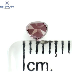 0.17 CT Heart Shape Natural Loose Diamond Pink Color VS1 Clarity (3.55 MM)