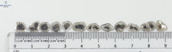 4.46 CT/12 Pcs Slice Shape Natural Diamond Salt And Pepper Color I3 Clarity (9.90 MM)