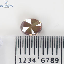 0.39 CT, Oval Diamond, Pink Color, Natural loose Diamond, Clarity VS1