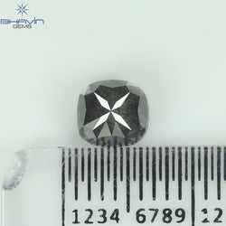 1.11 CT Cushion Shape Salt and Pepper Color Diamond Clarity I3 (5.59 MM)