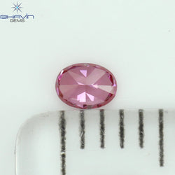 0.08 CT Oval Shape Natural Diamond Pink Color VS1 Clarity (3.16 MM)
