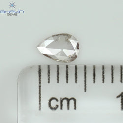 0.11 CT Pear Shape Natural Diamond Pink Color SI2 Clarity (4.66 MM)