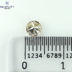 0.27 CT Round Shape Natural Loose Diamond Brown Color VS1 Clarity (4.12 MM)