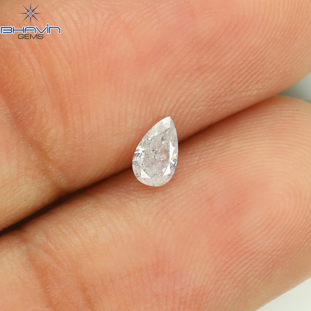 0.21 CT Pear Shape Natural Diamond White Color I1 Clarity (4.90 MM)