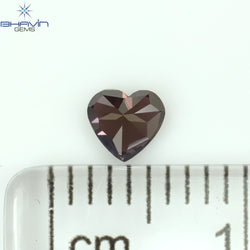 0.23 CT Heart Shape Enhanced Pink Color Natural Loose Diamond VS1 Clarity (3.80 MM)