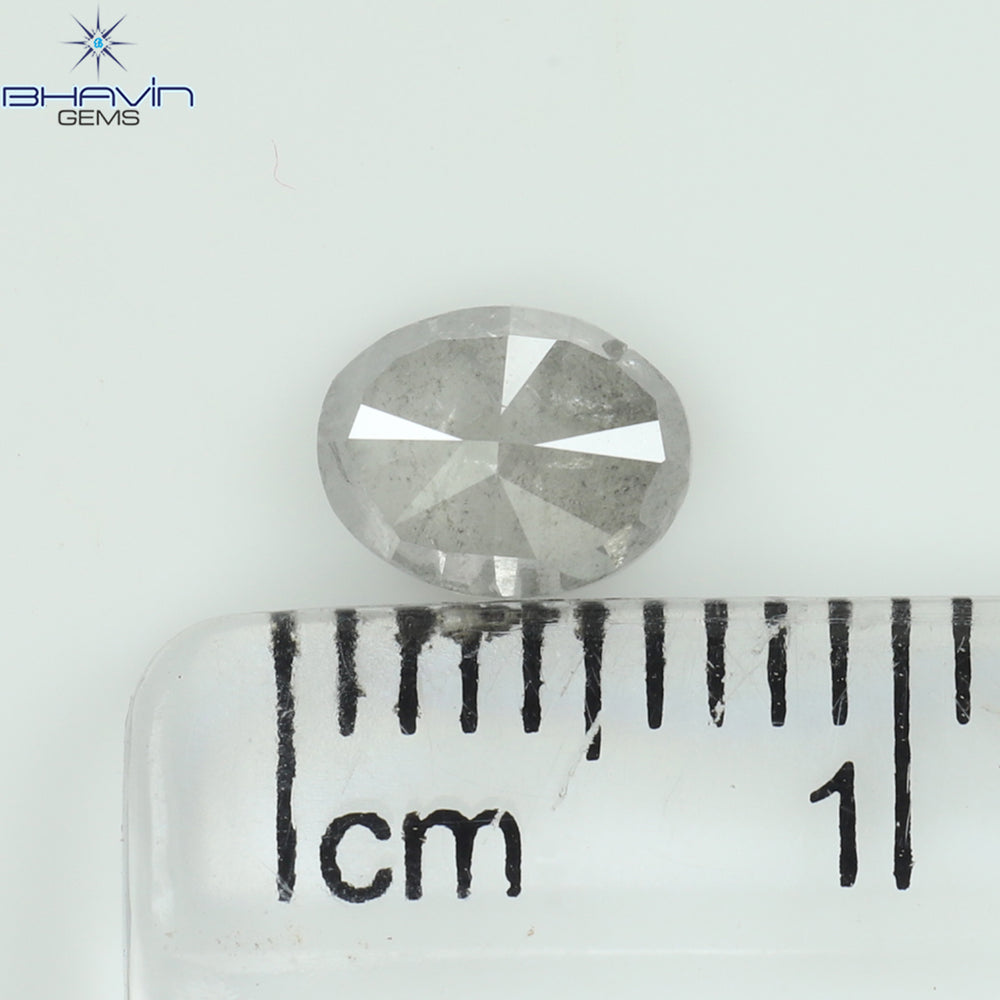 0.72 CT Oval Shape Natural Diamond White Milky Color I3 Clarity (6.15 MM)