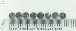1.84 CT/8 Pcs Round Shape Natural Loose Diamond Salt And pepper Color I3 Clarity (3.82 MM)