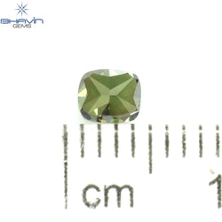0.27 CT Cushion Shape Natural Loose Diamond Green Color VS1 Clarity (3.77 MM)