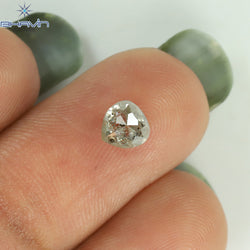0.61 CT Heart Shape Natural Diamond Salt And pepper Color I3 Clarity (4.85 MM)