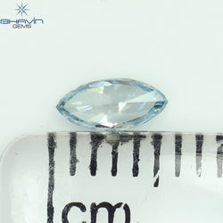 0.15 CT Marquise Shape Natural Diamond Blue Color VS2 Clarity (5.38 MM)