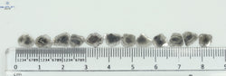 4.05 CT/12 Pcs Slice Shape Natural Diamond Salt And Pepper Color I3 Clarity (8.26 MM)