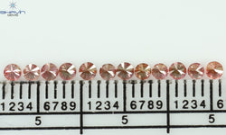 0.40 CT/12 Pcs Round Shape Natural Loose Diamond Pink Color SI Clarity (2.15 MM)
