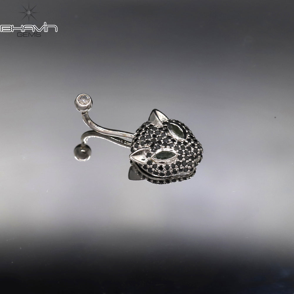 18K/3g leopard Belly Button Ring, Belly Button Jewelry Ring, Belly Button Rings