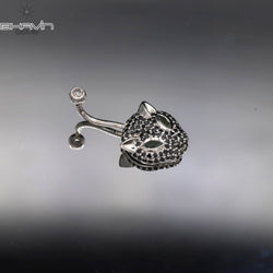 18K/3g leopard Belly Button Ring, Belly Button Jewelry Ring, Belly Button Rings
