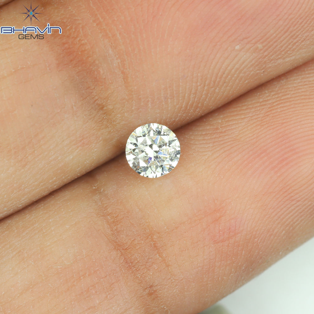 0.27 CT Round Shape Natural Loose Diamond White(H) Color I1 Clarity (3.84 MM)