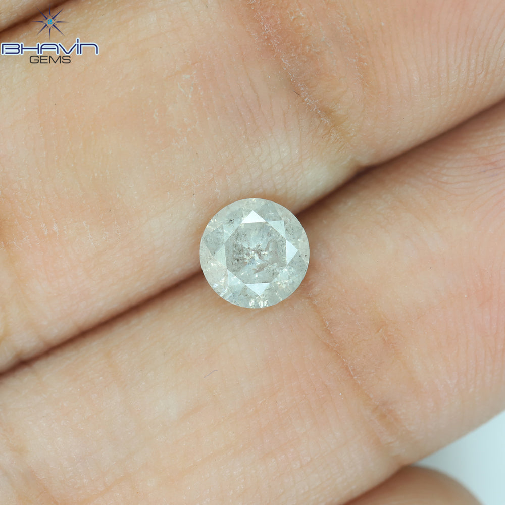 0.58 CT Round Shape Natural Diamond White Color I3 Clarity (5.30 MM)