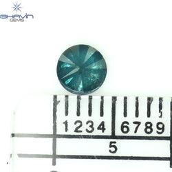 0.32 CT Round Diamond Natural Loose Diamond Blue Color I3 Clarity (4.35 MM)