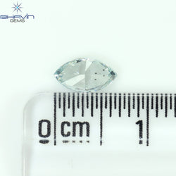 0.36 CT Marquise Shape Natural Diamond Greenish Blue Color SI1 Clarity (6.85 MM)