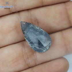 4.68 CT ペア スライス シェイプ ナチュラル ダイヤモンド グレー カラー I3 クラリティ (22.00 MM)