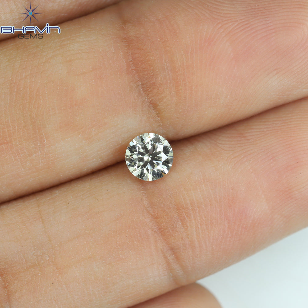 0.39 CT Round Shape Natural Loose Diamond White (M) Color VS1 Clarity (4.65 MM)