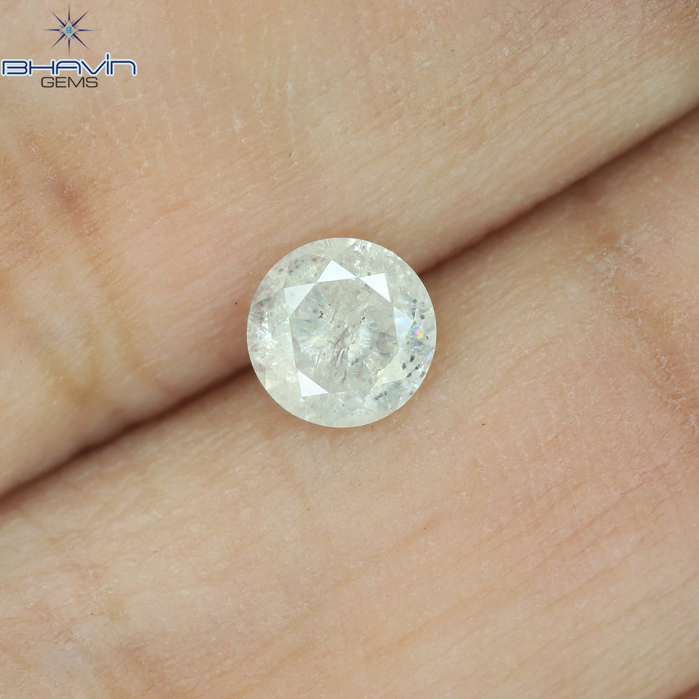 0.53 CT Round Shape Natural Diamond White Color I3 Clarity (5.15 MM)