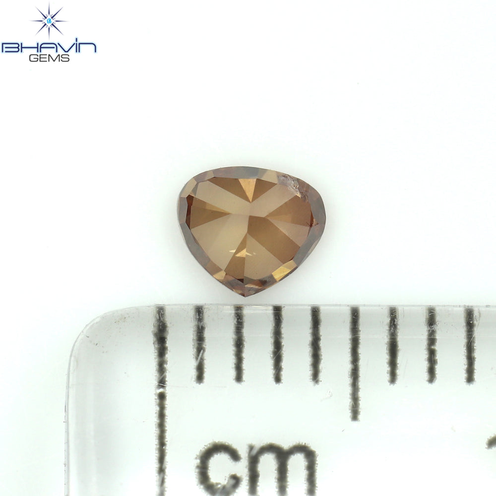 0.20 CT Heart Shape Enhanced Pink Color Natural Loose Diamond SI2 Clarity (3.91 MM)