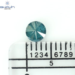 0.27 CT Round Diamond Natural Loose Diamond Blue Color I3 Clarity (4.18 MM)