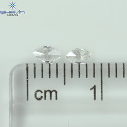 0.16 CT/2 PCS Marquise Shape Natural Diamond White Color VS-SI Clarity (4.24 MM)