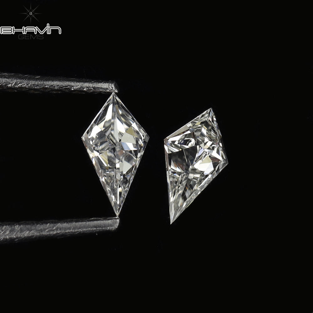 0.20 CT/2 Pcs Kite Shape White (G+) Color Natural Loose Diamond VS Clarity (5.00 MM)