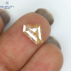 1.05 CT Pentagon Diamond Peach Diamond Natural Loose Diamond I3 Clarity (9.70 MM)