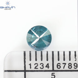 0.32 CT Round Diamond Natural Diamond Blue Color I3 Clarity (4.46 MM)