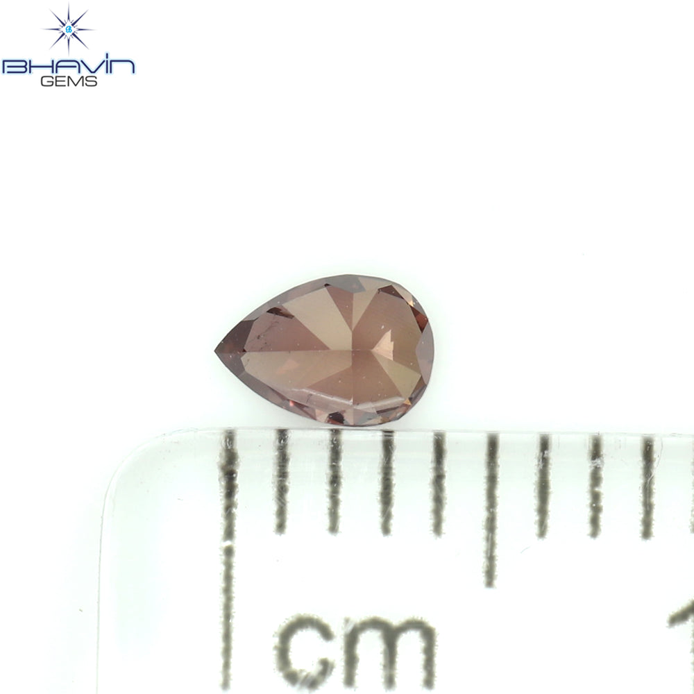 0.16 CT Pear Shape Natural Diamond Pink Color VS1 Clarity (4.23 MM)