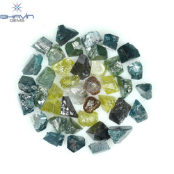 8.43 CT/40 PCS Mix Color Rough Diamond Natural loose Diamond I3 Clarity (4.87 MM)