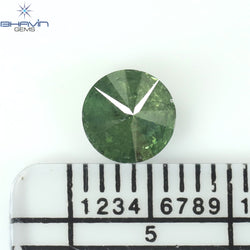 0.76 CT Round Diamond Natural Loose Diamond Green Color I3 Clarity (5.86 MM)