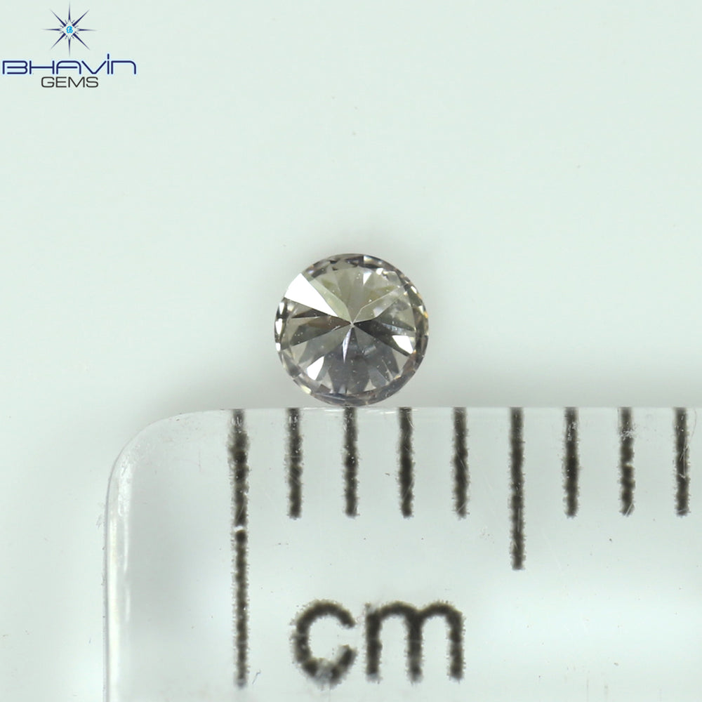 0.08 CT Round Shape Natural Diamond Pink Color VS1 Clarity (2.81 MM)