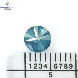 0.71 CT Round Diamond Natural Loose Diamond Blue Color I3 Clarity (5.32 MM)