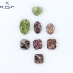 1.13 CT/8 PCS Mix Diamond Natural diamond Pink Diamond I3 Clarity (4.43 MM)