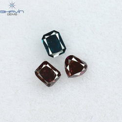 0.33 CT/3 Pcs Mix Shape Natural Diamond Mix Color SI1 Clarity (3.19 MM)