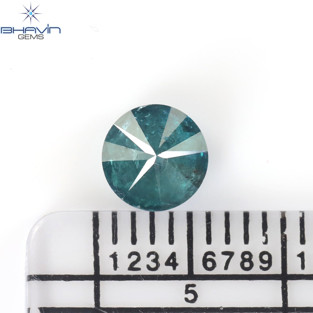 0.70 CT Round Diamond Natural Loose Diamond Blue Color I3 Clarity (5.67 MM)