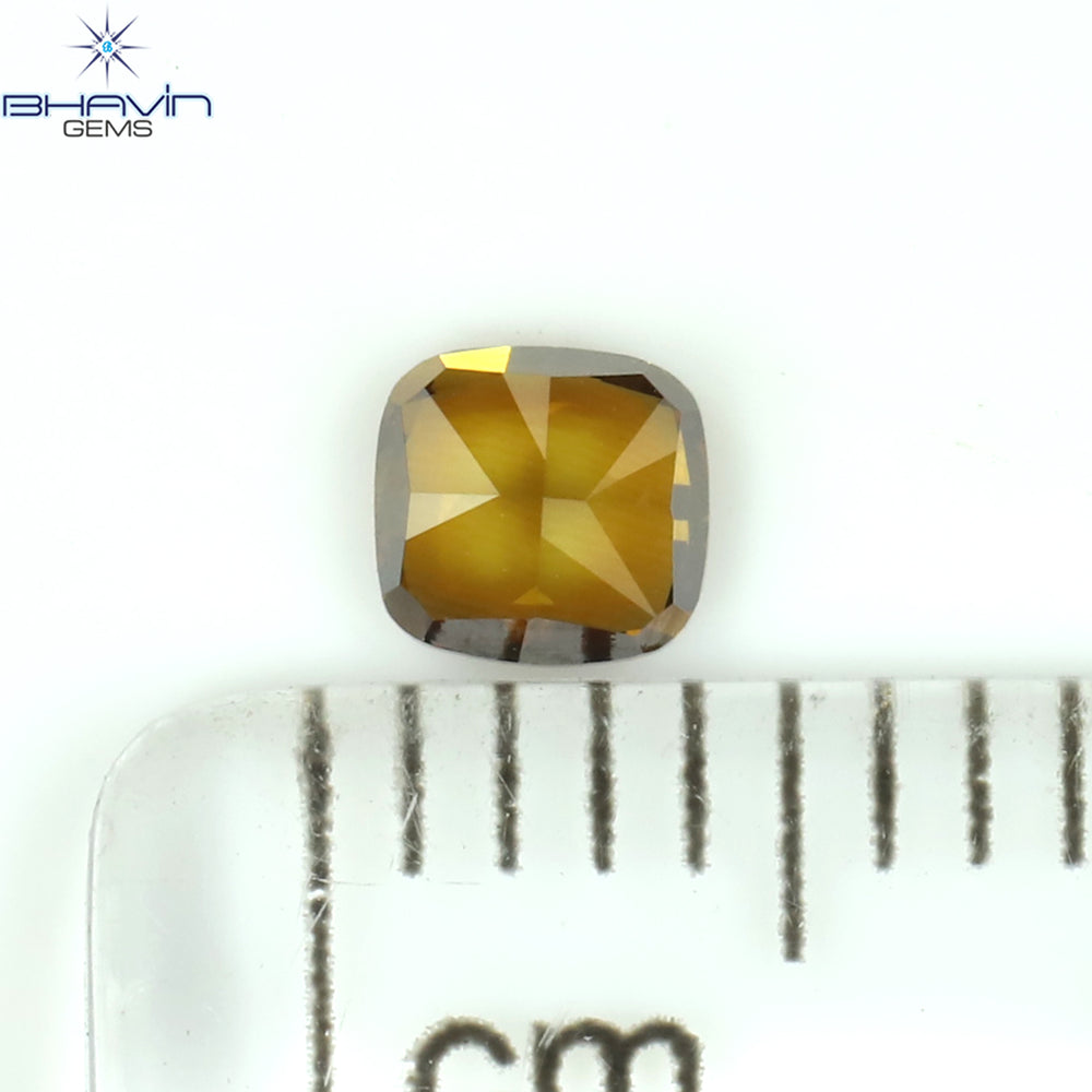 0.29 CT Cushion Shape Natural Diamond Red Color VS1 Clarity (3.60 MM)