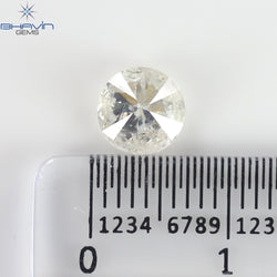 0.99 CT Round Shape Natural Loose Diamond White Color I3 Clarity (6.40 MM)