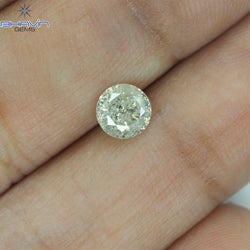 0.67 CT Round Shape Natural Diamond White Color I3 Clarity (5.40 MM)