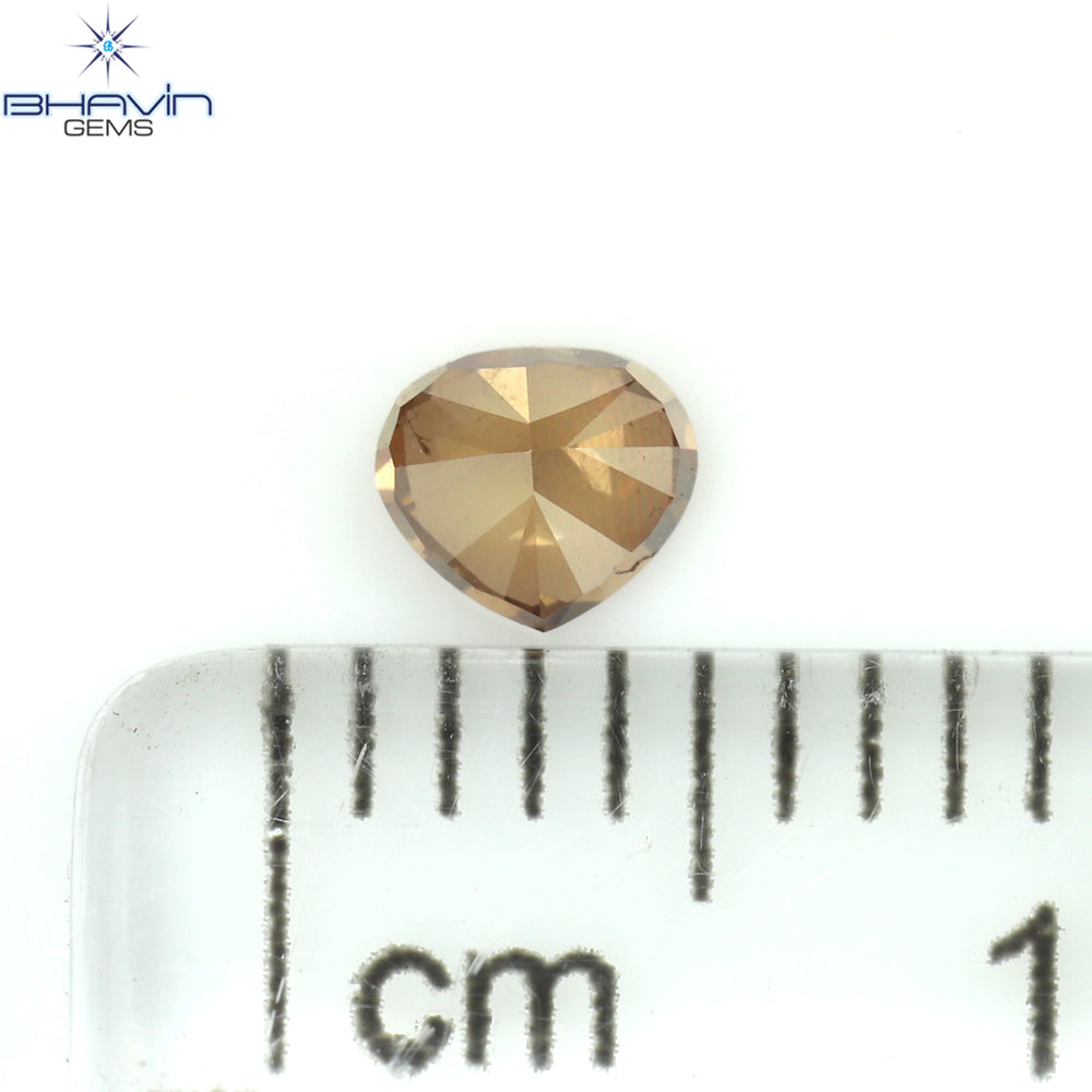 0.22 CT Heart Shape Enhanced Pink Color Natural Loose Diamond SI2 Clarity (3.42 MM)