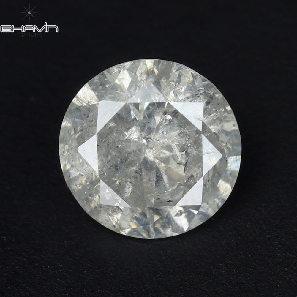 0.42 CT Round Shape Natural Diamond White Color I3 Clarity (4.80 MM)