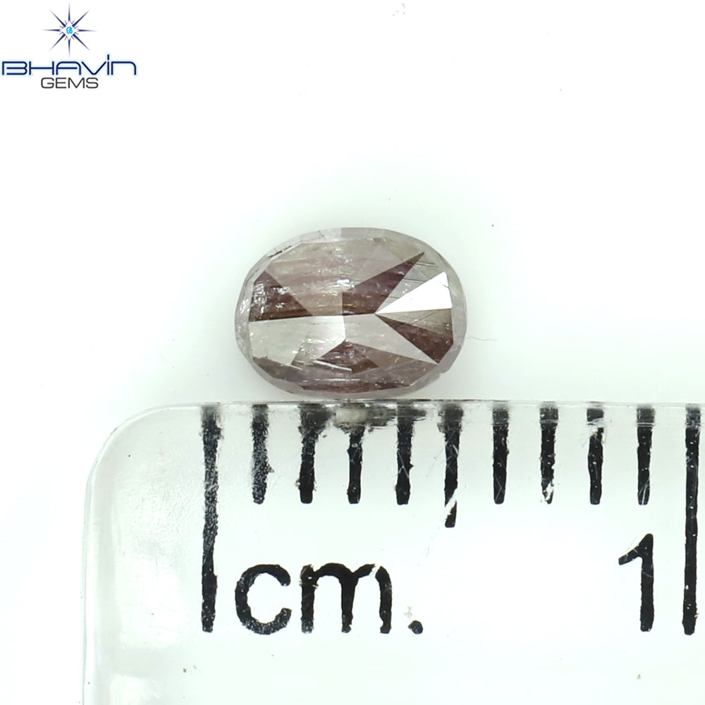 0.40 CT Oval Shape Natural Diamond Pink Color I3 Clarity (4.86 MM)