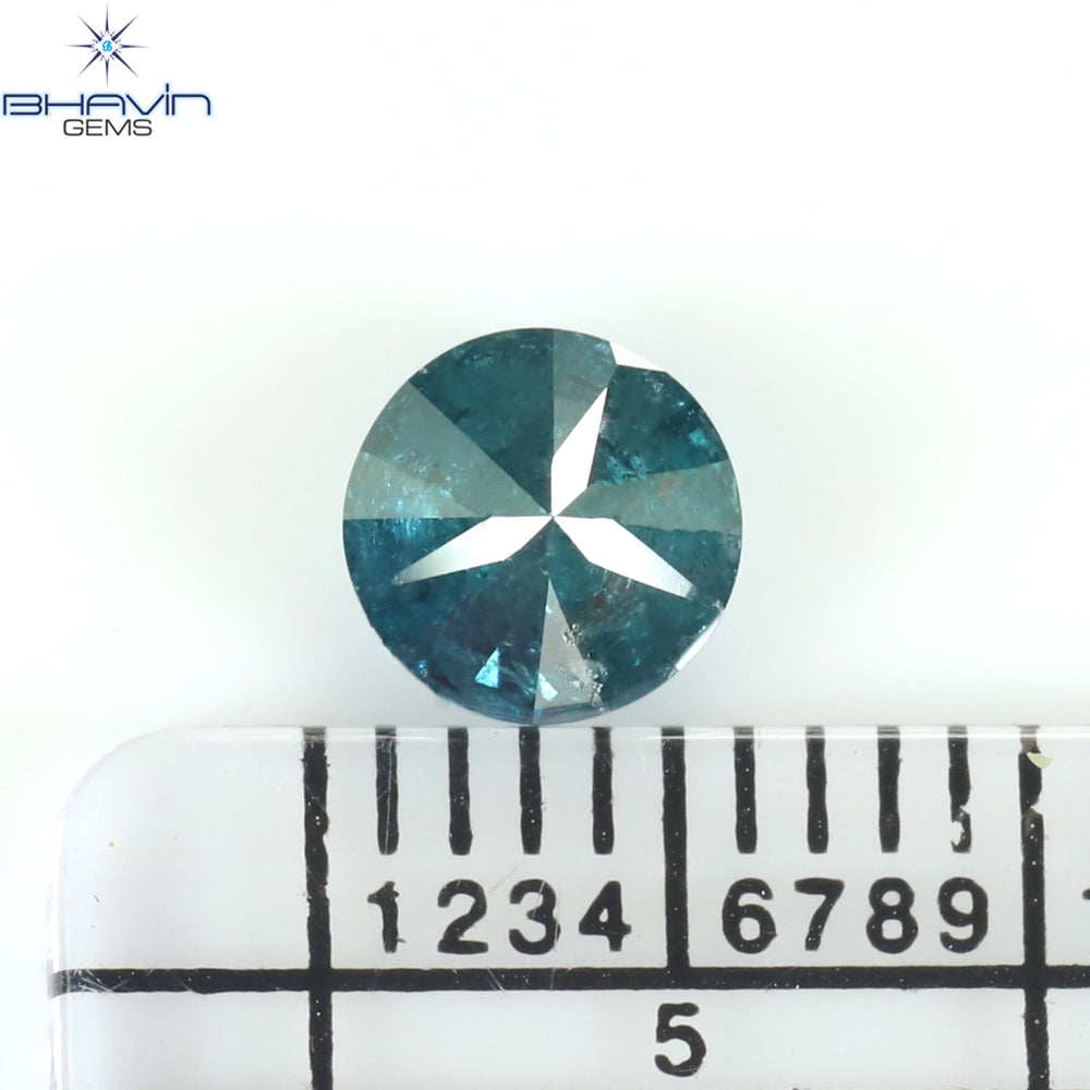 0.73 CT Round Diamond Natural Loose Diamond Blue Color I3 Clarity (5.55 MM)