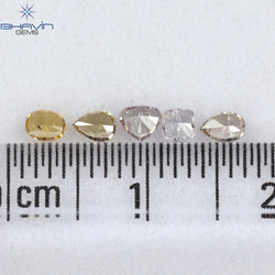 0.40 CT/5 PCS Mix Shape Natural Diamond Mix Color SI Clarity (3.30 MM)