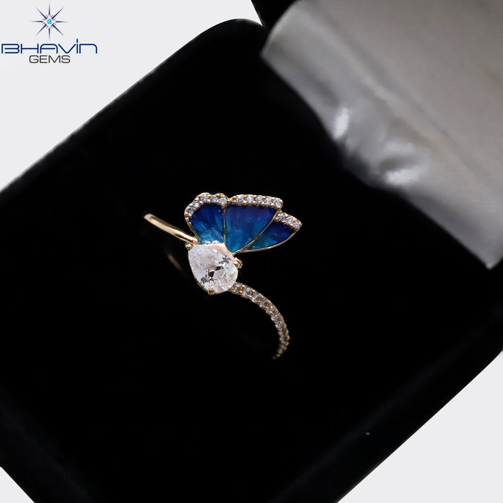 Round Diamond White Diamond Natural Diamond Ring Gold Ring Engagement Ring